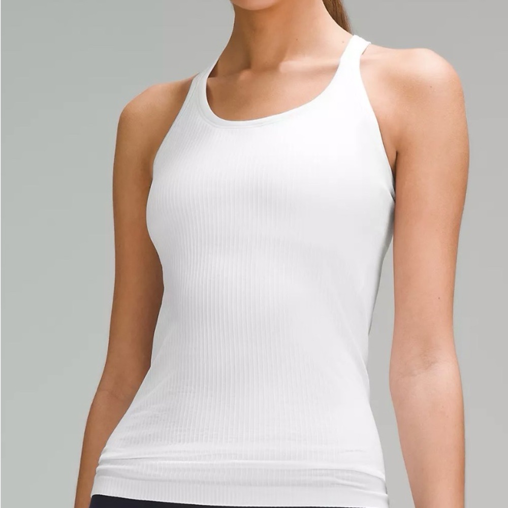Lululemon Ebb to Street White Tank Top